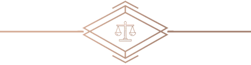 Scales of justice emblem on black background.